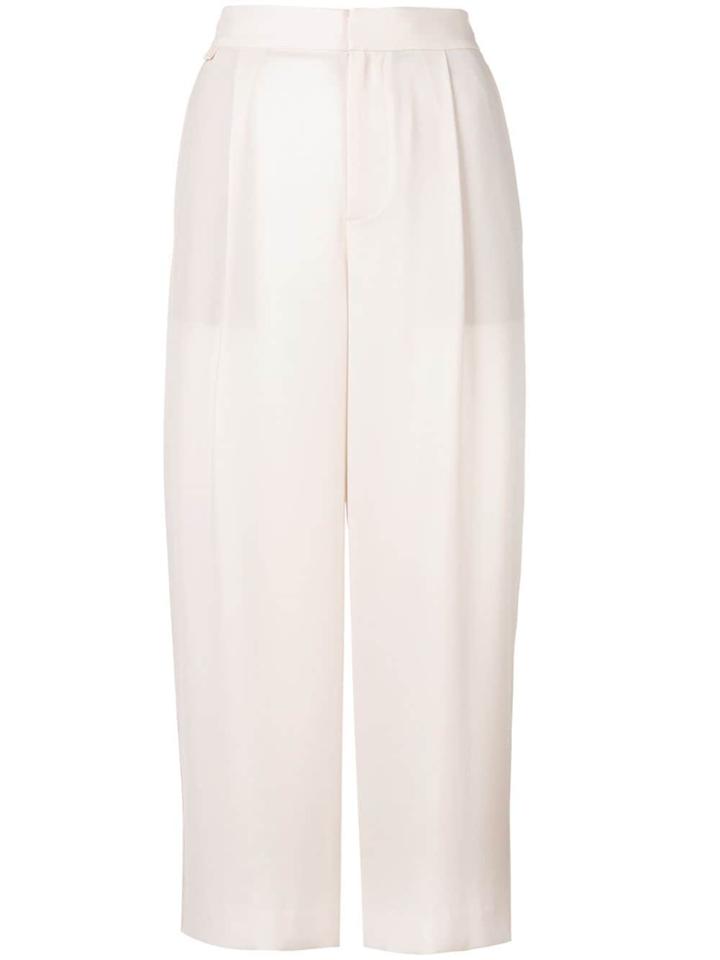 Vince High Waisted Cropped Trousers - Neutrals