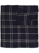 Denis Colomb 'abhaya' Classic Shawl, Adult Unisex, Blue, Cashmere