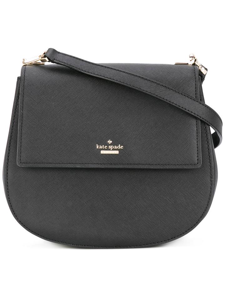 Kate Spade - Saddle Shoulder Bag - Women - Calf Leather/polyester/polyurethane - One Size, Black, Calf Leather/polyester/polyurethane