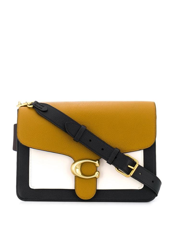 Coach Colour Blocked Shoulder Bag - Brown