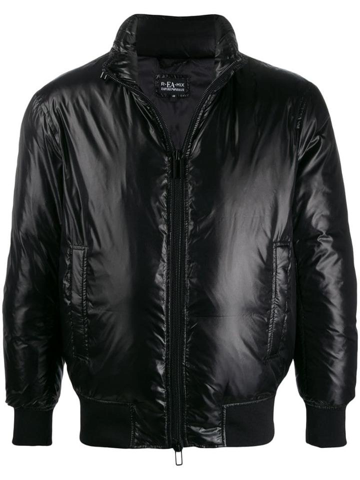 Emporio Armani Bomber Down Jacket - Black