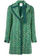 Marco De Vincenzo Tweed Coat - Green
