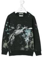 Courage And Kind Kids - Star Wars Print Sweatshirt - Kids - Cotton - 8 Yrs, Black