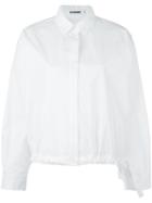 Jil Sander Drawstring Hem Shirt, Women's, Size: 38, White, Cotton