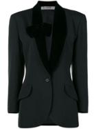 Jean Louis Scherrer Pre-owned Bow-detail Tuxedo Jacket - Black