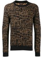 Ermenegildo Zegna Letter Print Sweatshirt - Black