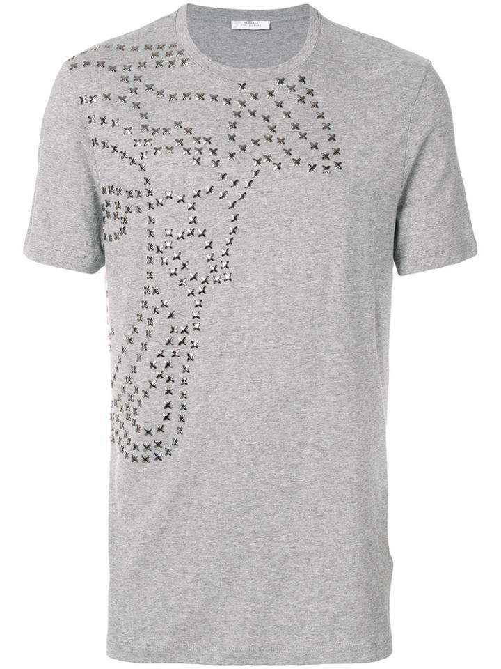 Versace Collection Studded T-shirt - Grey