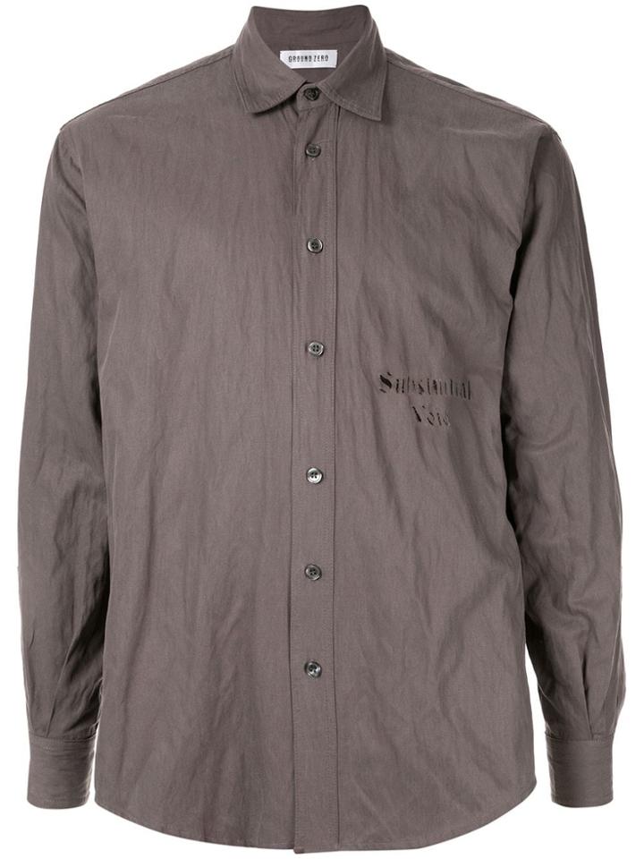 Ground Zero Substantial Void Shirt - Grey
