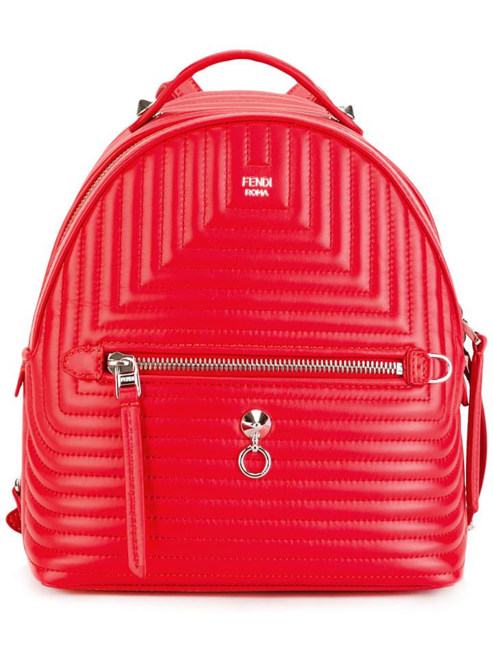 Fendi Classic Backpack - Red