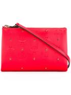 Mcm Studded Crossbody Bag, Women's, Red