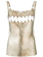 Paco Rabanne Pre-owned 1990's Disco Mirror Blouse - Silver