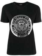 Balmain Logo Emblem T-shirt - Black