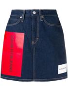 Calvin Klein Jeans Multiple Logo Skirt - Blue