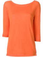 Sottomettimi Cropped Sleeves Jumper - Yellow & Orange