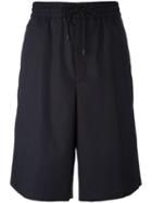 Juun.j Drawstring Shorts, Men's, Size: 46, Black, Cotton/polyester