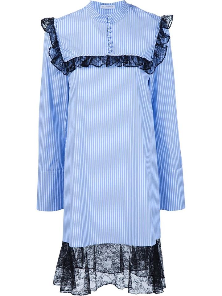 J.w.anderson Frilled Smocked Dress
