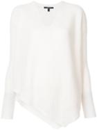 Derek Lam Asymmetrical V-neck Sweater - White