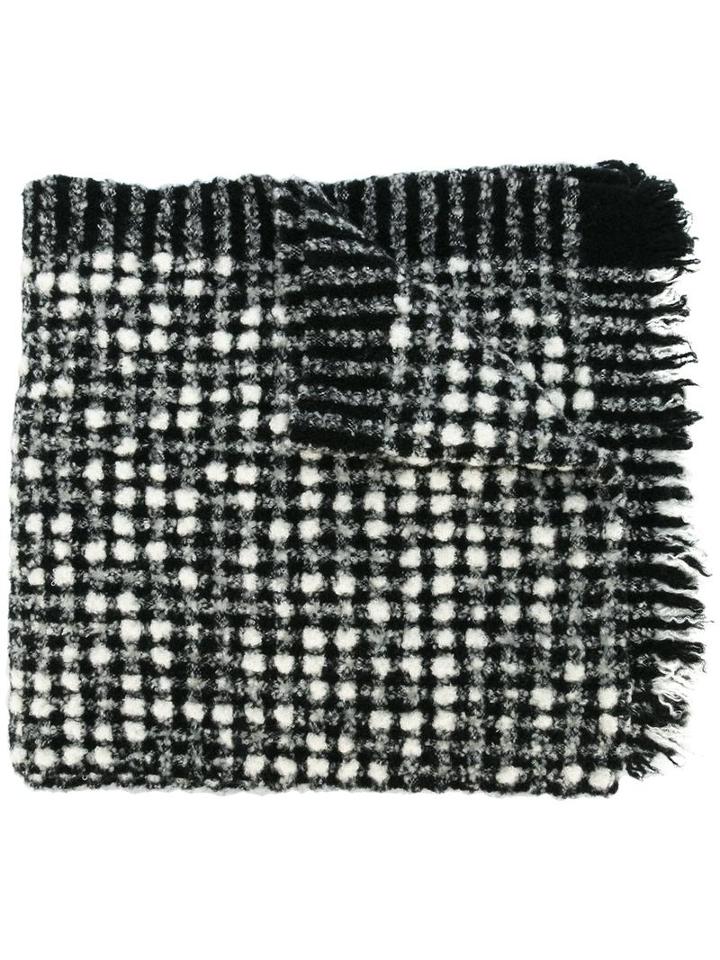 Faliero Sarti 'bic Boc' Scarf, Women's, Black, Virgin Wool/polyamide/cashmere/silk