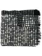 Faliero Sarti 'bic Boc' Scarf, Women's, Black, Virgin Wool/polyamide/cashmere/silk
