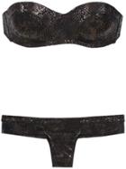 Amir Slama Printed Bikini - Black