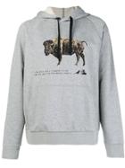 Lanvin Bull Print Hoody - Grey