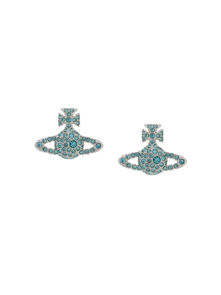 Vivienne Westwood Orb Stud Earrings - Blue