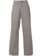 E. Tautz Field Wide Leg Trousers - Grey