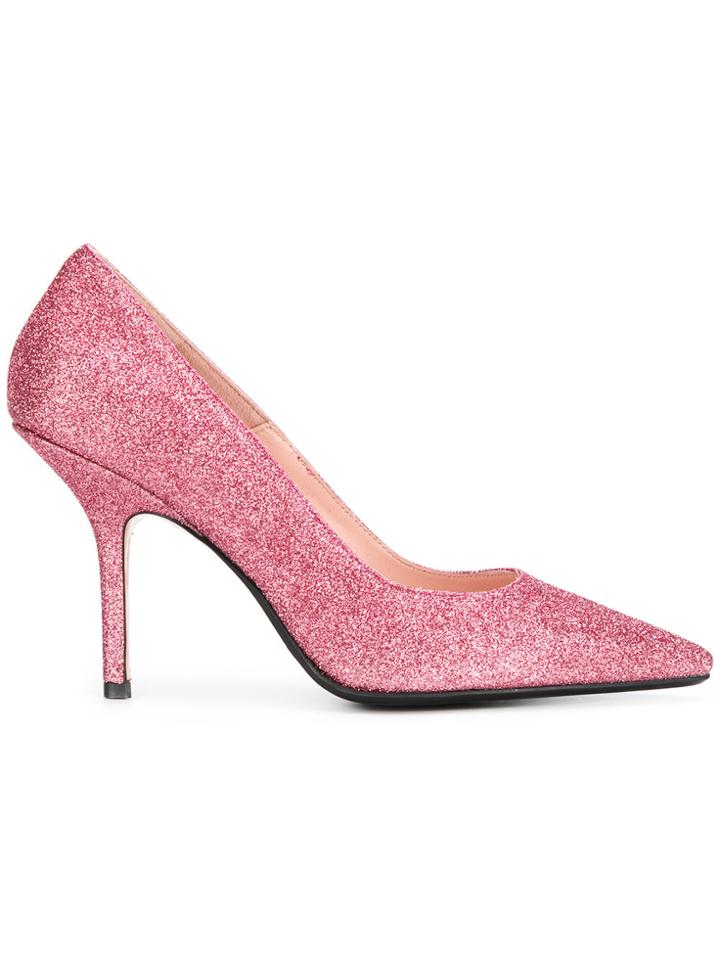 Anna F. Glitter Stiletto Pumps - Pink & Purple