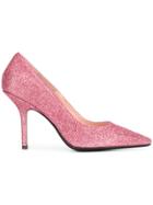Anna F. Glitter Stiletto Pumps - Pink & Purple