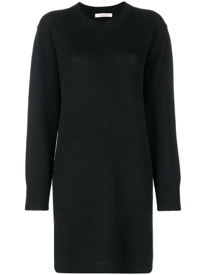 Dorothee Schumacher Ribbed Knit Sweater Dress - Black