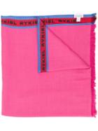 Sonia Rykiel Logo Stripe Scarf - Pink