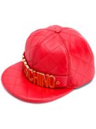 Moschino Quilted Cap - Red