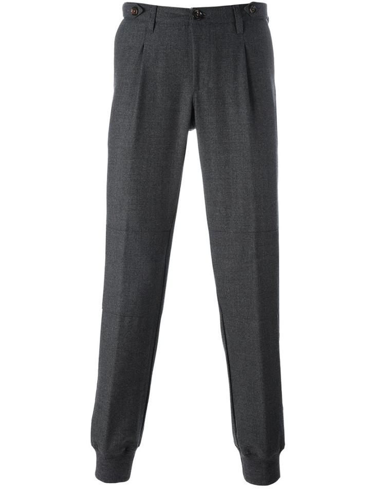 Eleventy Tailored Trousers, Men's, Size: 31, Grey, Spandex/elastane/wool