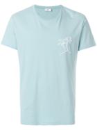 Closed Palm Tree Embroidered T-shirt - Green