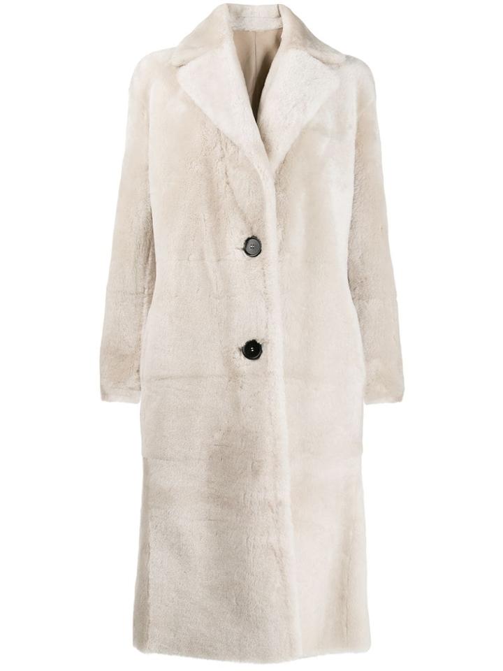 Antonelli Reversible Leather Coat - Neutrals