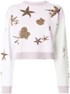 Versace Sea Design Jumper - Pink & Purple