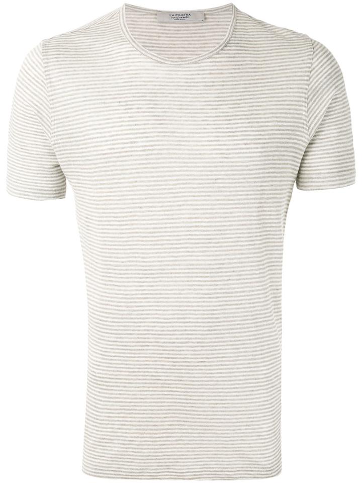 La Fileria For D'aniello - Short Sleeve T-shirt - Men - Linen/flax - 50, Nude/neutrals, Linen/flax