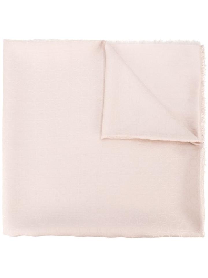Salvatore Ferragamo Gancio Print Scarf, Women's, Pink/purple, Silk/wool