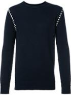 The Elder Statesman Crew Neck Jumper, Men's, Size: Medium, Blue, Cashmere