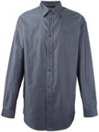 Alexander Wang Cutaway Collar Shirt, Men's, Size: 46, Grey, Cotton
