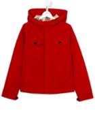 Burberry Kids Hooded Jacket, Boy's, Size: 14 Yrs, Red