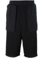 Damir Doma Oversized Pocket Ribbed Shorts - Black