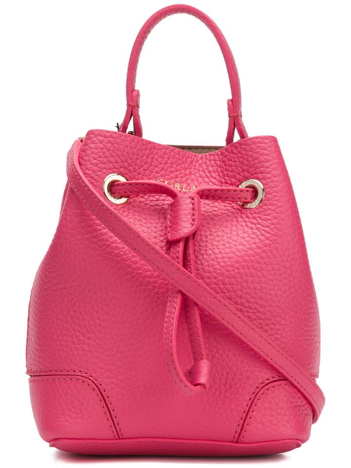 Furla Mini Stacy Bucket Bag - Pink & Purple