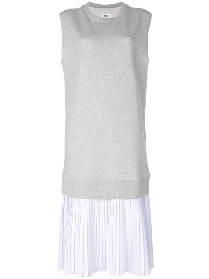 Mm6 Maison Margiela Layered Tank Dress - Grey