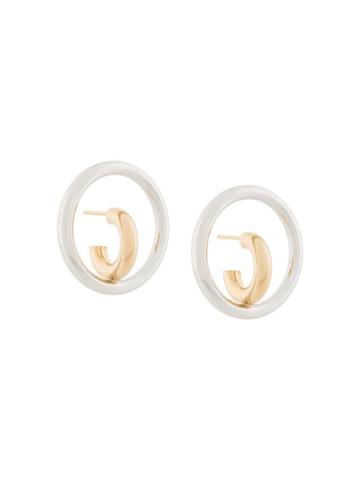 Charlotte Chesnais Saturn Blow Medium Earrings - Gold