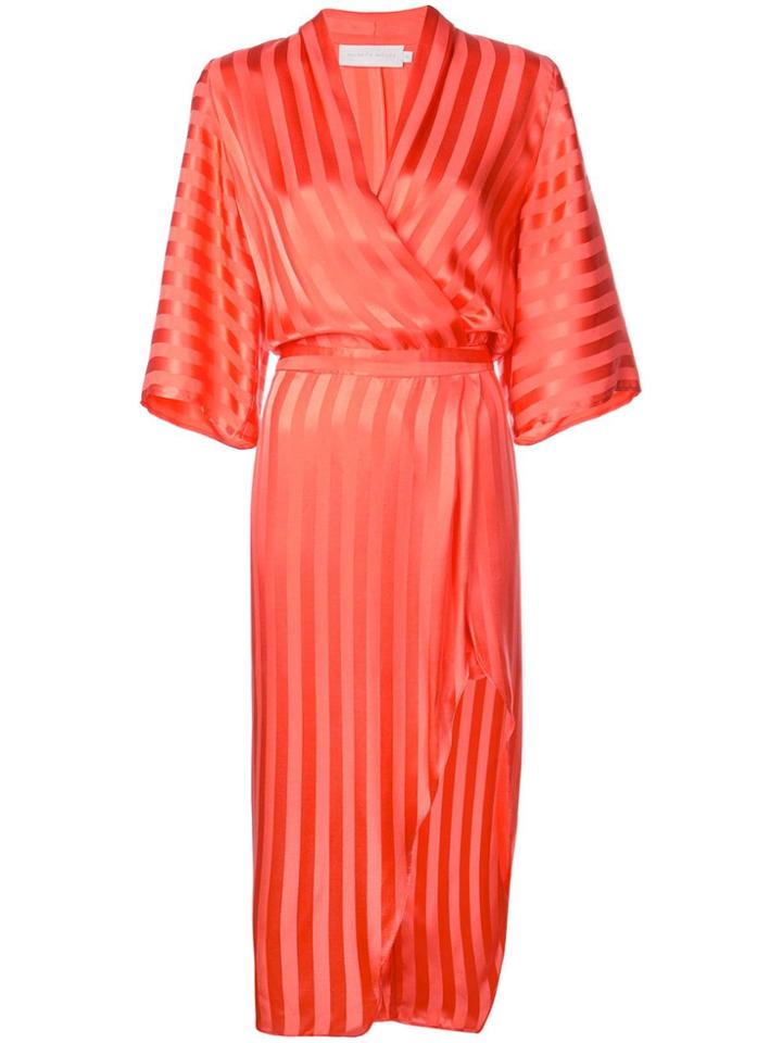 Michelle Mason Kimono Sleeve Dress - Red