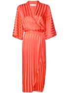 Michelle Mason Kimono Sleeve Dress - Red