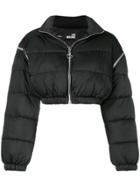 Love Moschino Cropped Padded Jacket - Black