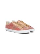 Philippe Model Kids Paris Suede Sneakers - Pink