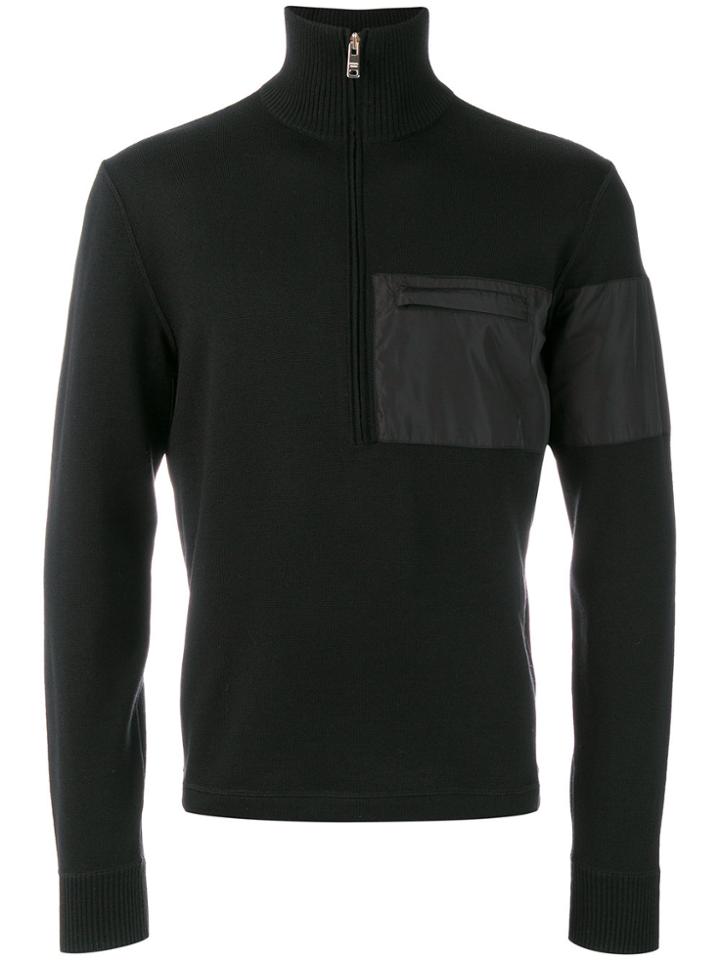 Prada Chest Pocket Jumper - Black